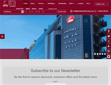 Tablet Screenshot of hoteldelavillevicenza.com